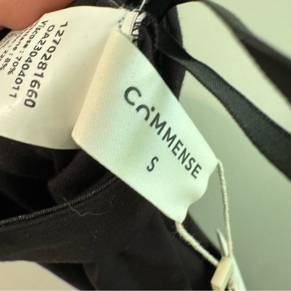 NWT Commense Black Leisure Slit Straight Leg Pants Small - Picture 9 of 10